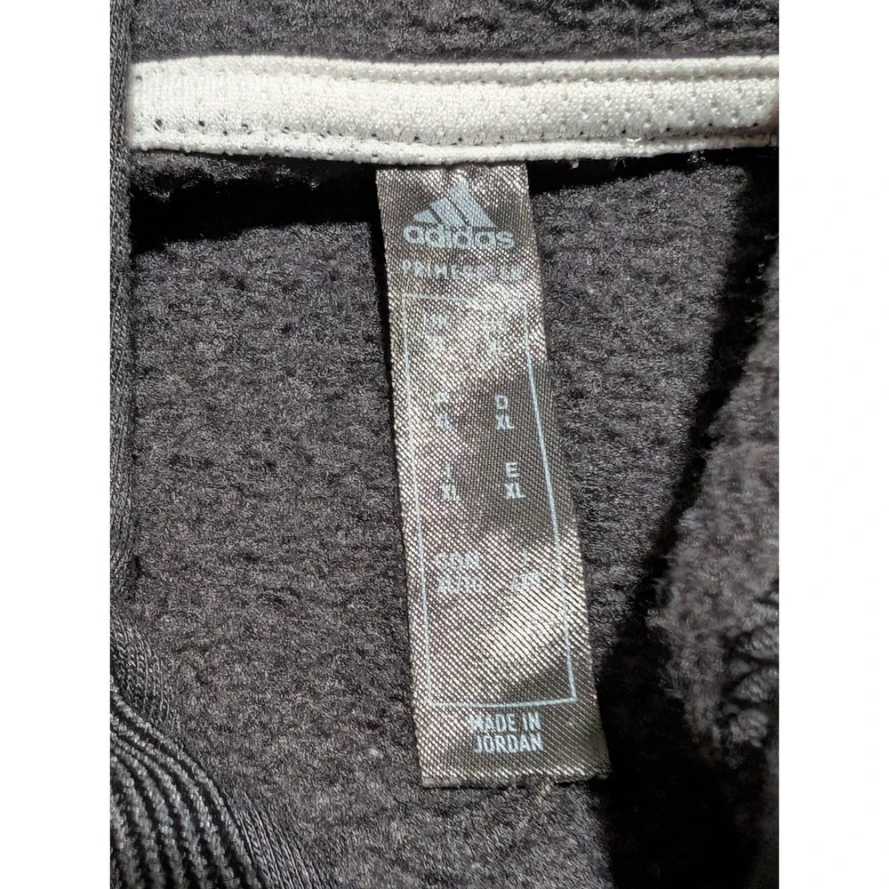 Adidas‎ 3-Stripes Drawstring Black Fleece  Men's XL Hoodie